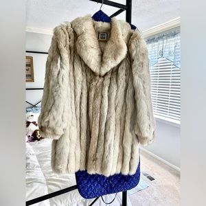 Saga Blue Fox Fur Coat.